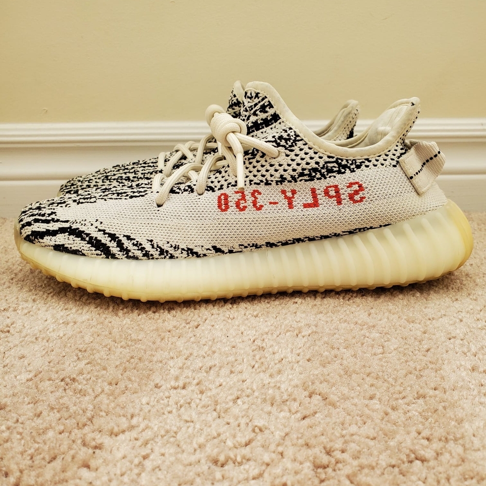 Authentic Adidas Yeezy Boost 350 V2 Zebra Size 7.5